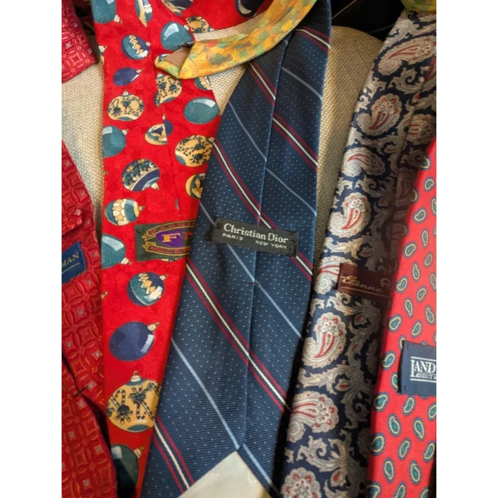 10 Pcs Neckties Lot Mix Wear‎ w/ Dior, Tommy Etc